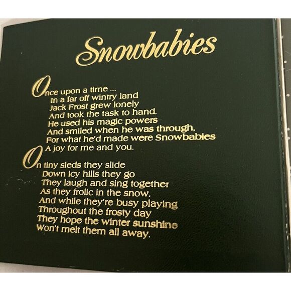 Department 56 Holiday Vintage 986 Nos Dept Snowbabies‎ - Picture 2 of 4